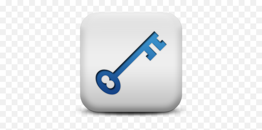 Security Key - Sean Hayes Professional Wordpress Consulting Matte Blue And White Icon Png,White Square Icon