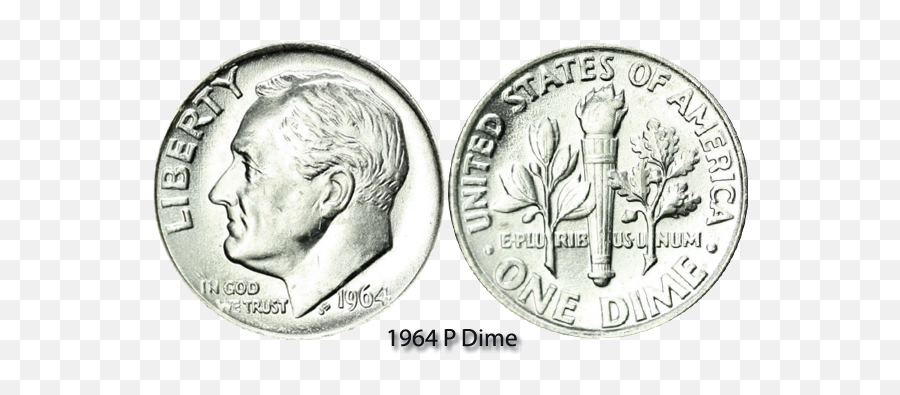 Quarter Transparent Dimes Picture 1159716 - 1964 P Dime Png,Dime Png