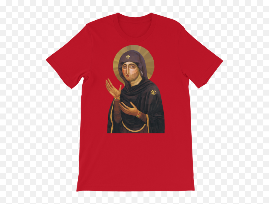 Virgin Mary Icon - Shortsleeve Unisex Tshirt Ebay Png,Icon Of Mary