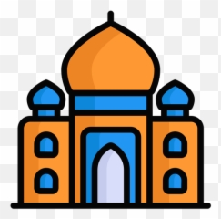 Free Taj Mahal Icon Of Colored Outline Style - Available Religion png
