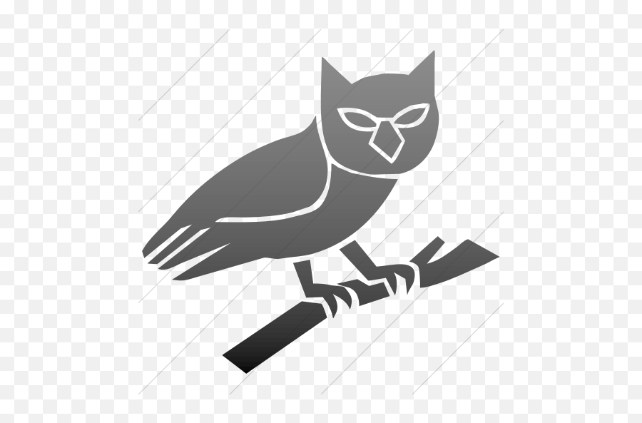 Iconsetc Simple Black Gradient Animals Owl Icon - Automotive Decal Png,Owl Icon