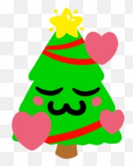 Treelove - Discord Emoji Christmas Flushed png