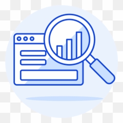 Keyword Research The Foundation For Successful Seo Combell - Historical Data Blue Icon png