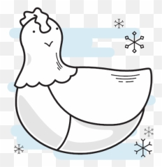 Chicken Christmas French Hen Icon - 12 Days Of Christmas png