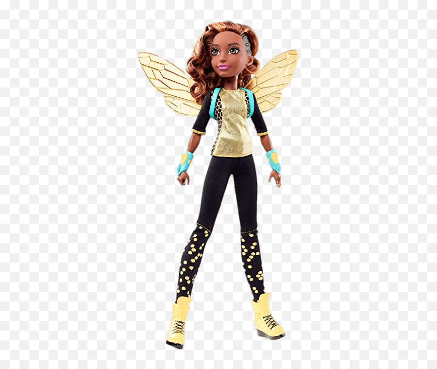 Dc Super Hero Girls Bumblebee Action Figure Transparent Png - Dc Super Hero Girls Bumblebee Roller Derby,Bumblebee Png