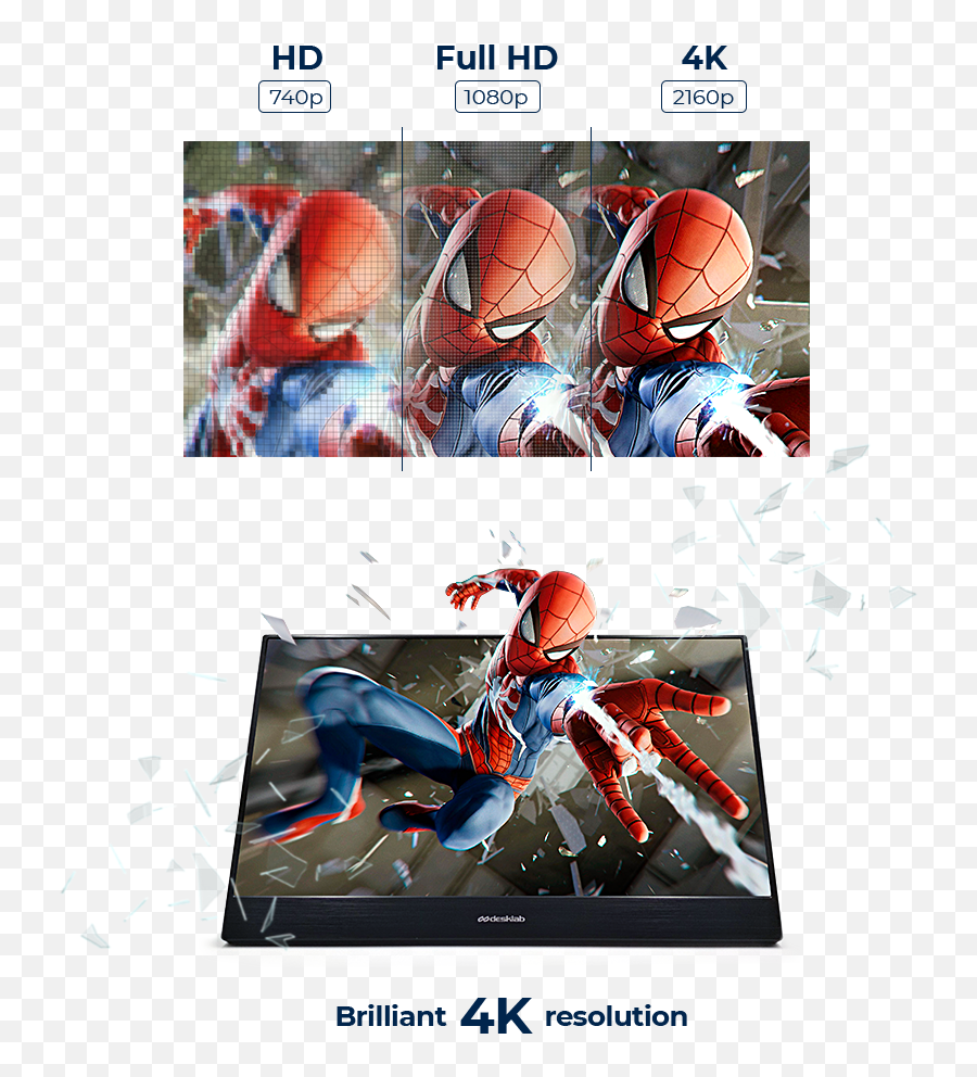 Shop Portable Touchscreen Monitor Official Store U2013 Desklab Png Superhero Folder Icon