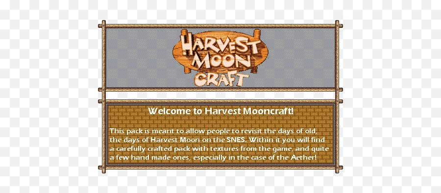 16x13 Harvest Mooncraft - Weu0027re Baaaaaaaaaack Harvest Moon Ds Cute Png,Crafting Hammer Icon Mmorpg