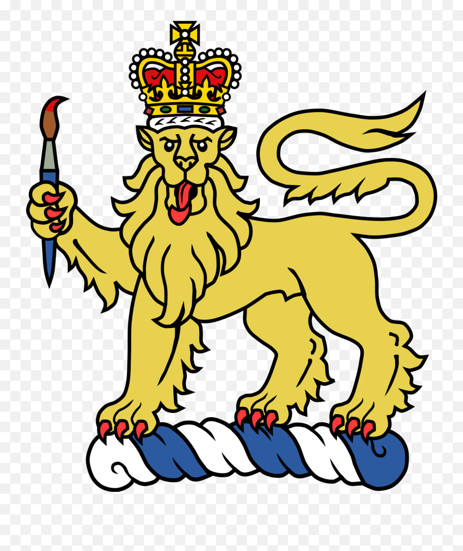 Filelion Crest With Paintbrushsvg - Wikimedia Commons Office Of The Governor General Of Canada Png,Paintbrush Clipart Transparent