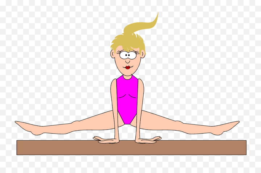 Gymnastics Gymnast - Gymnast Balance Beam Clipart Png,Gymnastics Png