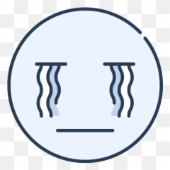 Cry Emoji Emotion Emotional Face Free Icon Of - Circle png