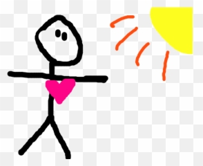 Broken Heart Clipart Stickman Pencil And In Color - Valentine Day Gif png