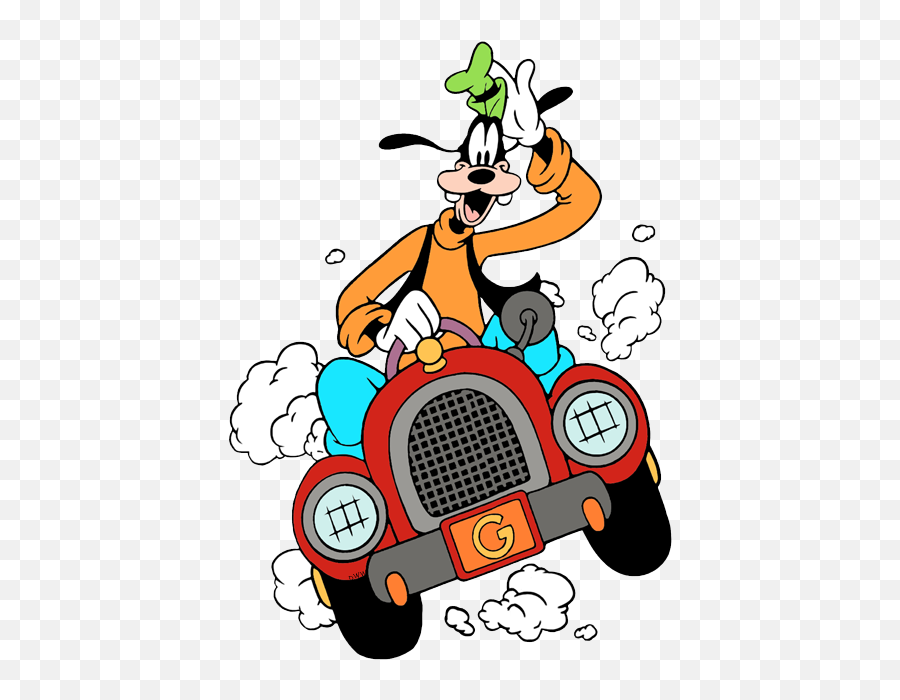 Diseny Characters Clipart Driving Cars 40 Amazing - Goofy Driving A Car Png,Goofy Transparent Background