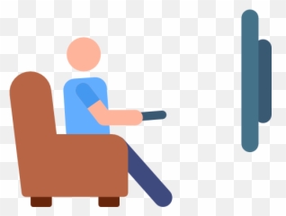Watching Tv - Icon Png