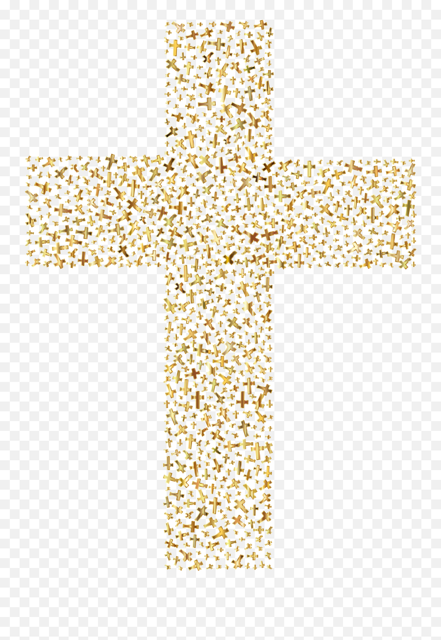 Gold Cross Clipart Png - Baptism Gold Cross Clipart,Cross Transparent