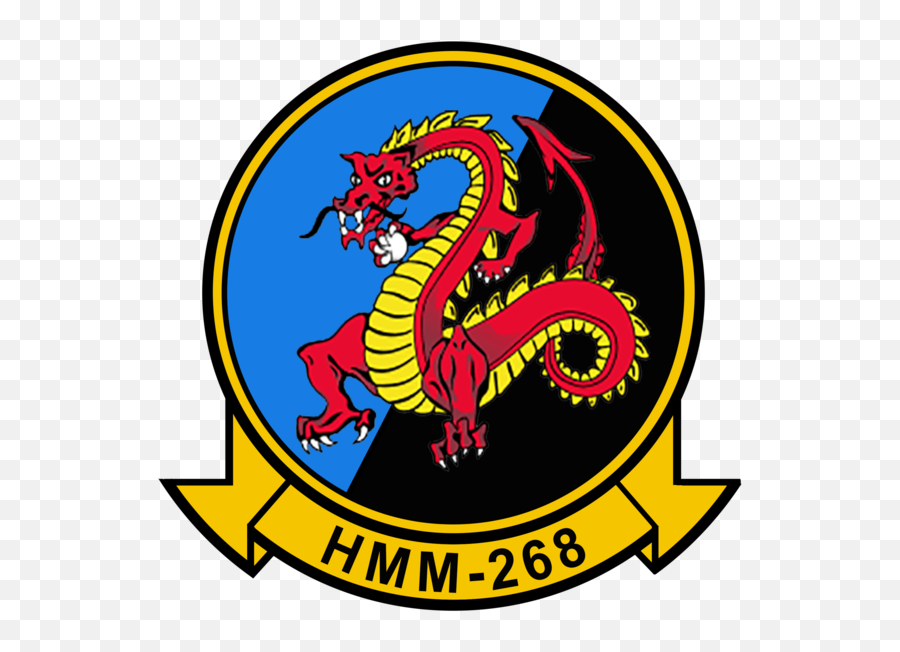 Usmc Hmm - 268 Red Dragons Sticker Military Law Enforcement Hmm 268 Png,Hmm Png