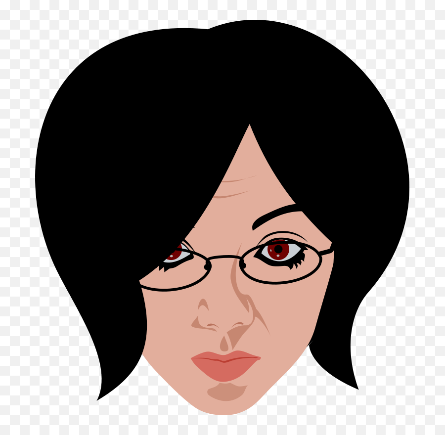 Brunette Teenager Png Svg Clip Art For Web - Download Clip Cartoon Girl Wearing Glasses Clipart Png,Teenager Png