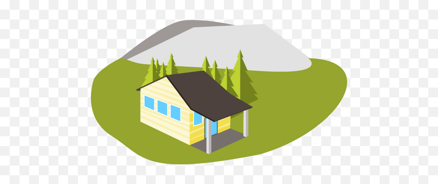 Land Clipart Hill - House Png Download Full Size Clipart House,Hill Png