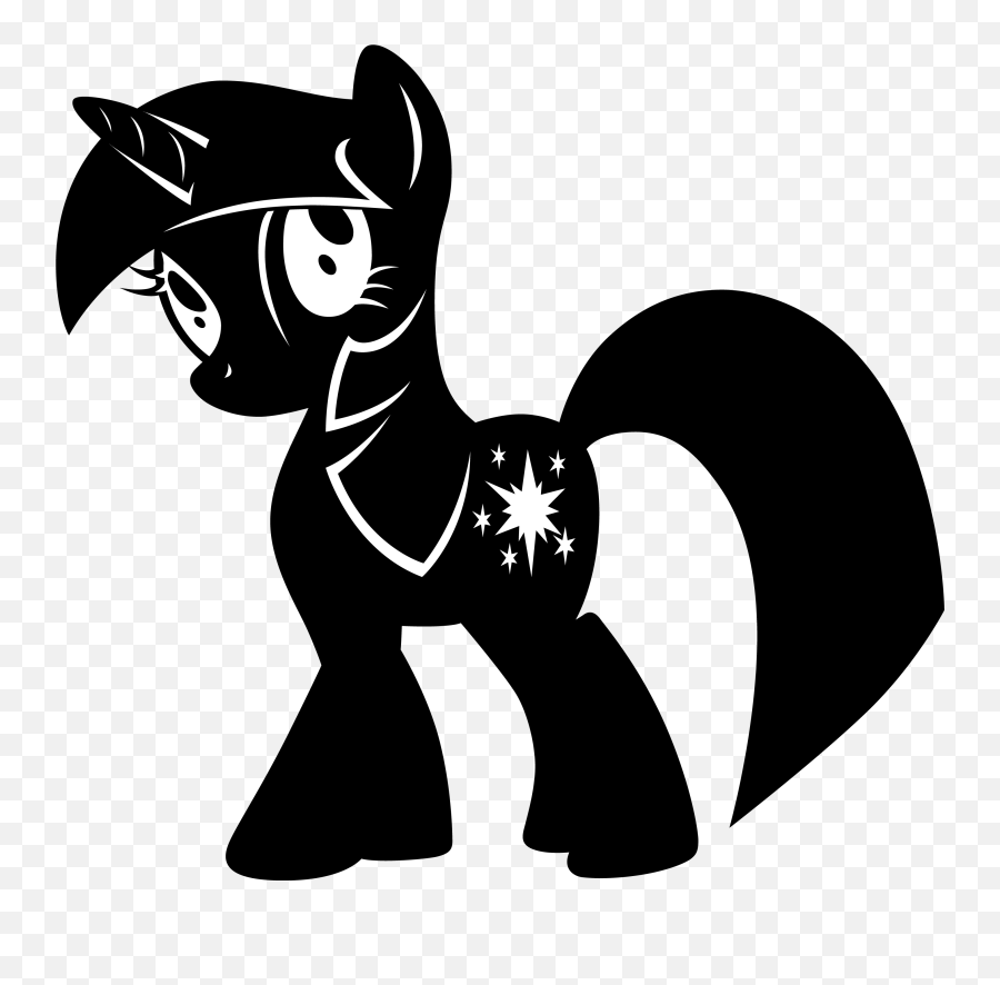 Twilight Sparkle My Little Pony Clipart Black And White - My Little Pony Vector Png,Twilight Sparkle Png