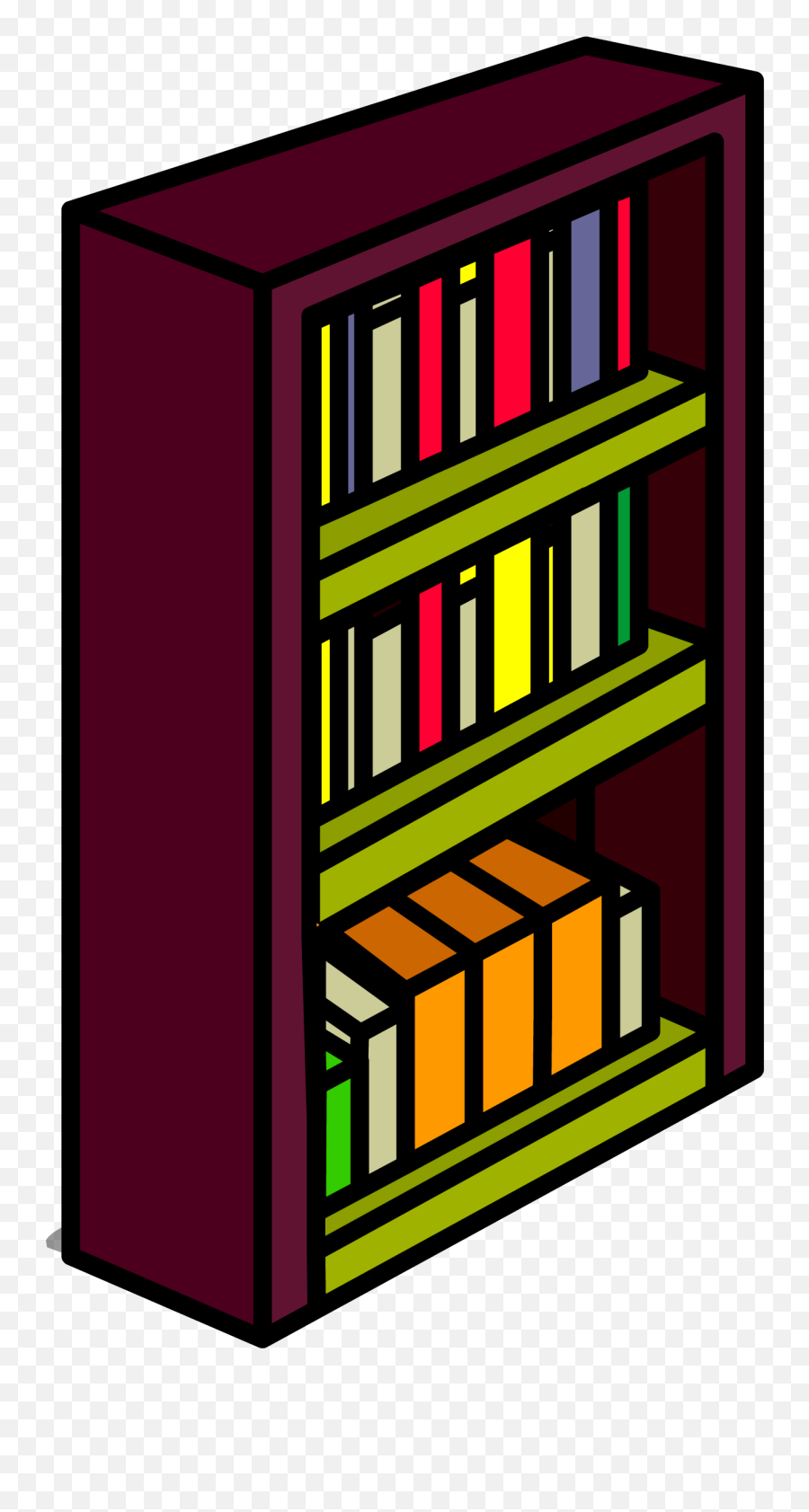 Svg Royalty Free Library Book Shelf Png - Bookshelf Clipart Png,Bookshelf Png