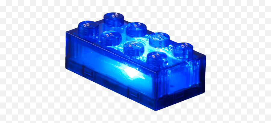 Transparent Blue 2x4 Light Stax Brick - Transparent Blue Lego Brick Png,Lego Transparent