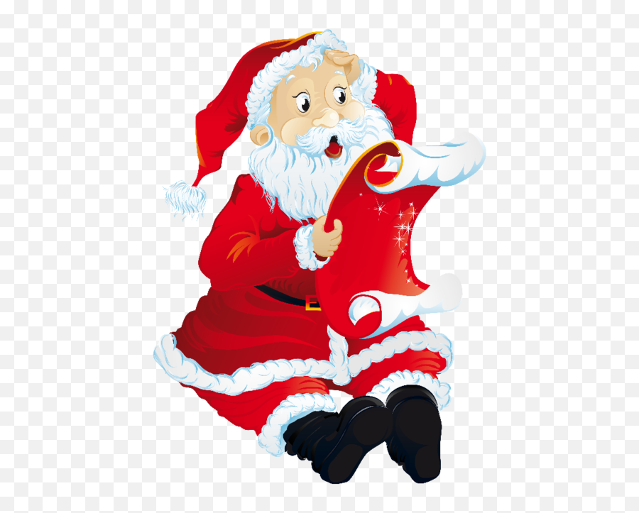 Mis Laminas Para Decoupage Dibujos Animados Navideños - Santa Claus Sitting Transparent Png,Santa Transparent Background