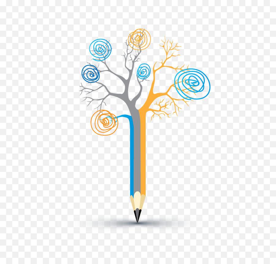Pencil Logo Template - Online Education Logo Png,Pencil Logo