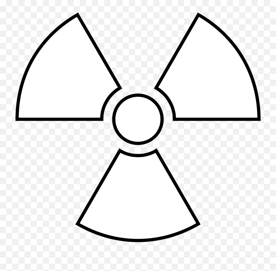 Open - Black And White Radiation Symbol Png,Radiation Symbol Png