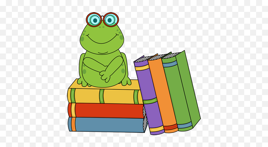 Frog - Frog With Book Clipart Png,Book Clip Art Png