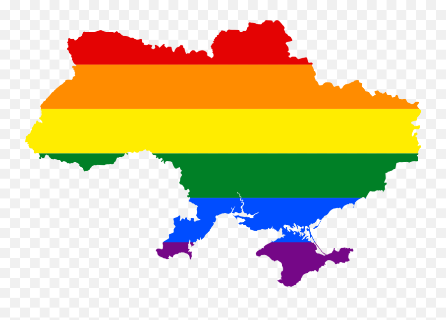 1024px - Flag Map Of Ukraine Png,Lgbt Flag Png