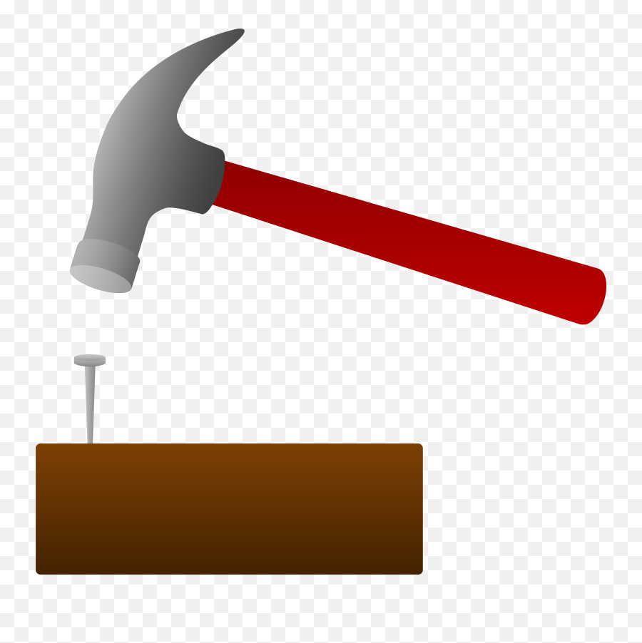Graphic Freeuse Hammer Png Files - Hammer Hammering A Nail,Hammer Clipart Png