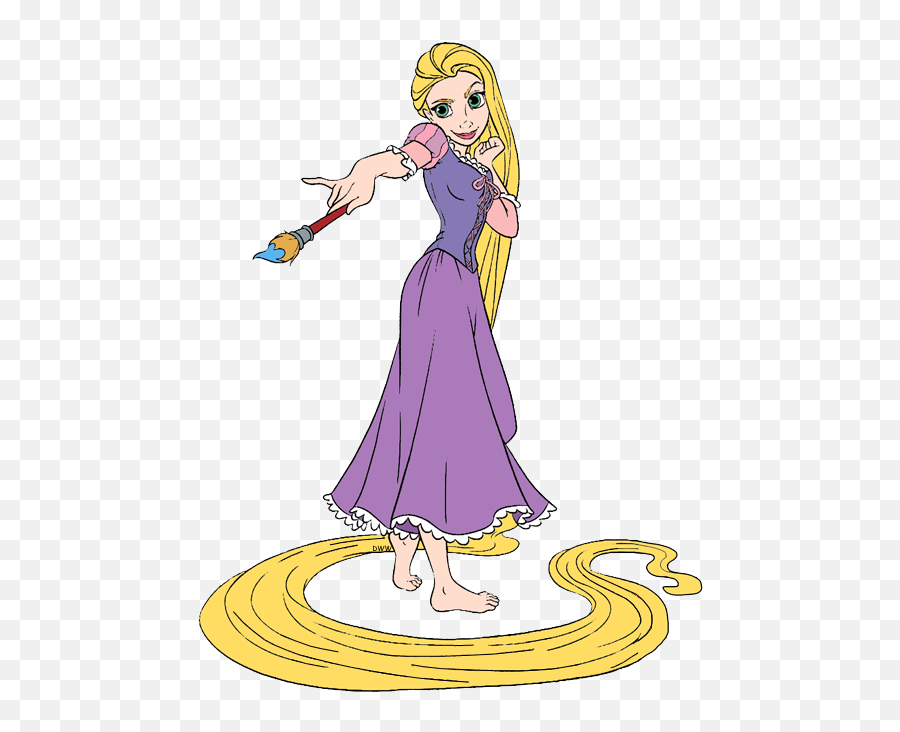 Free Tangled Png Download Clip Art - Rapunzel With A Paint Brush,Rapunzel  Png - free transparent png images 