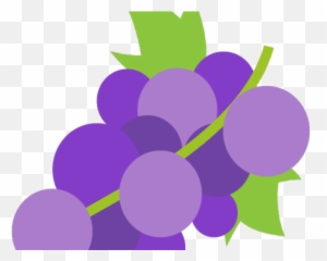 Grapes Clipart Emoji - Transparent Png Graphic