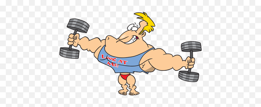 Look - Physical Fitness Cartoon,Strong Man Png