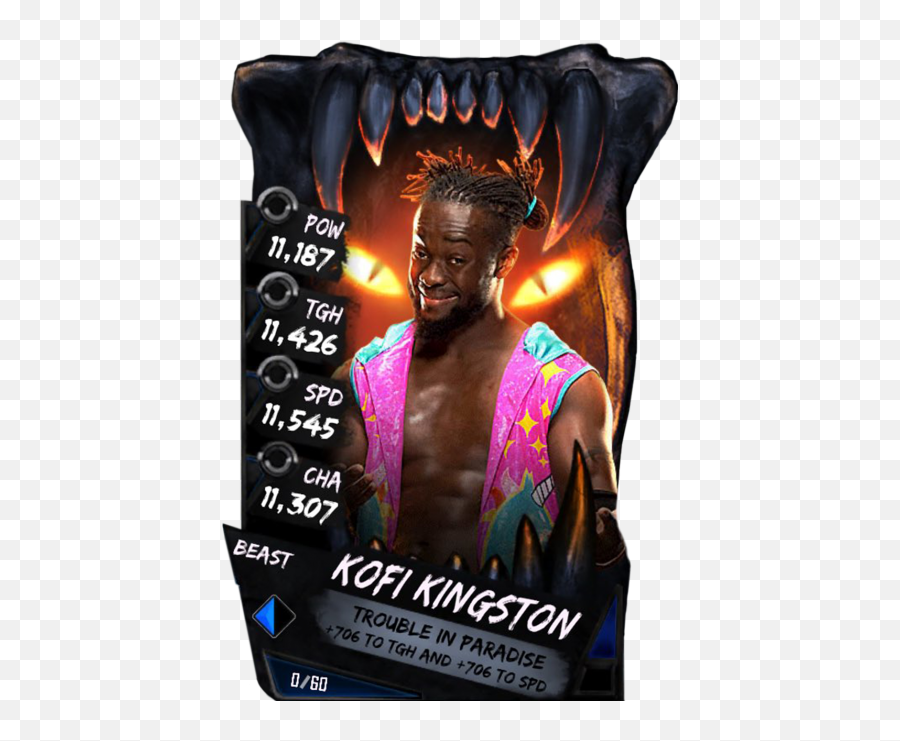 Kofi Kingston - Wwe Supercard Season 1 Debut Wwe Peyton Royce Wwe Supercard Png,Kofi Kingston Png