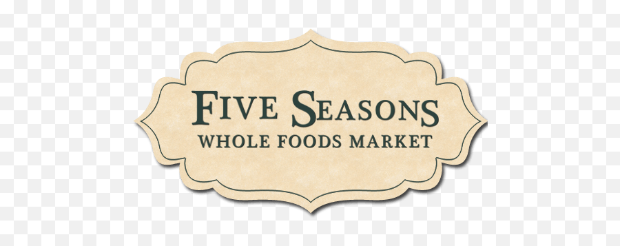 Five Seasons Whole Foods Market - Horizontal Png,Whole Foods Logo Png