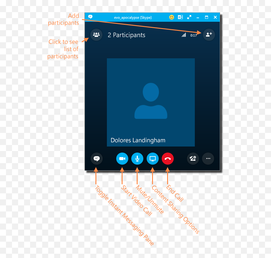 Make Voice Calls With Skype For Business Windows It - Skype In Call Icon Png,Skype For Business Logo