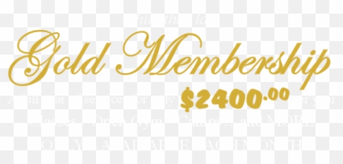 Gold Membership Unlimited Services U2013 Medal Team - Calligraphy png
