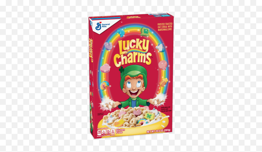 Fruity Lucky Charms Fruit Cereal U0026 Marshmallows - Lucky Charms Cereal Png,General Mills Logo Transparent
