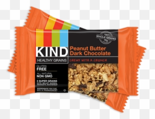 Kind Healthy Grains Bar Peanut Butter Dark Chocolate Box5 - Kind Bar Blueberry Vanilla Png,Grains Png