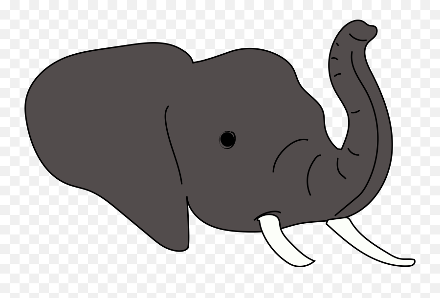 Download Hd Elephant Head Draft - Elephant Head Clipart Png,Elephant Head Png