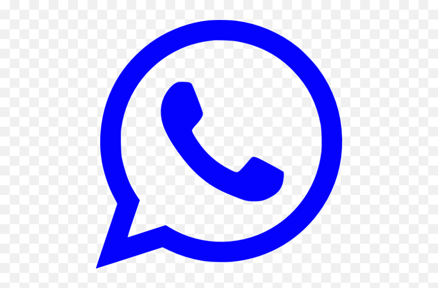 Blue Whatsapp Icon - Whatsapp Logo Blue Colour Png,Whatsapp Blue Icon Free Download