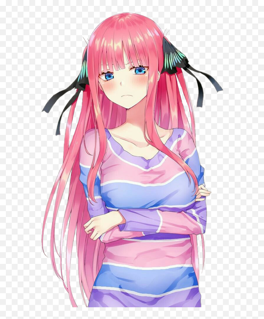 Pink Hair Anime Girl Png - Gotoubun No Hanayome Nino Cute,Pink Anime Girl Icon