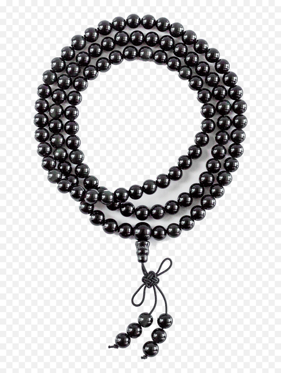 Pure Obsidian Mala By Backpack Buddha Prayer Beads - Mc809464 Png,Mala Png