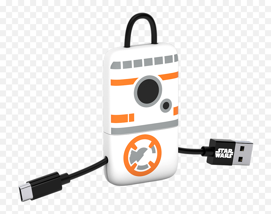 Star Wars Tlj Bb - 8 Keyline Micro Usb Cable 22cm Star Wars Iphone Charger Cable Png,Bb8 Png
