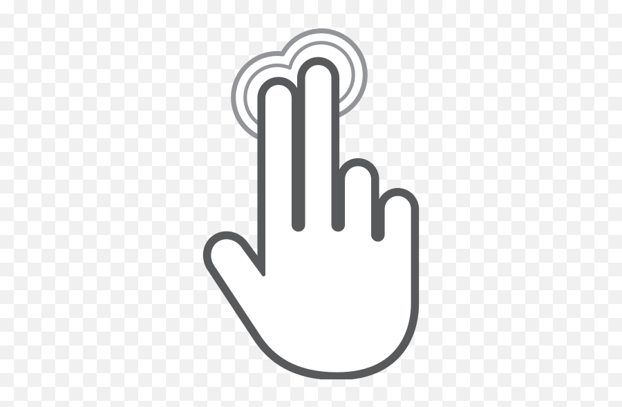 Finger Gesture Hand Interactive - White Finger Tap Icon Png,Tap Icon Png