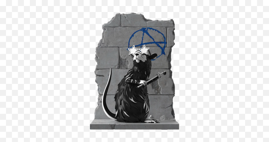 Covetly Mighty Jaxx Anarchy Rat - Anarchy Rat Mighty Jaxx Brandalised Png,Rat Icon