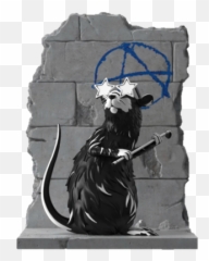 Covetly Mighty Jaxx Anarchy Rat - Brandalised png