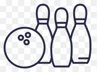 Bowling Ball And Pins Icon Transparent Png U0026 Svg Vector - Boliche Para Colorear