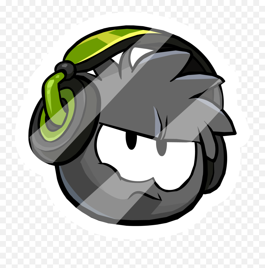 Download Dub Stepu0027s Pin Icon - Black Puffle Png Image With Black Puffle With Headphones,Marshmello Icon