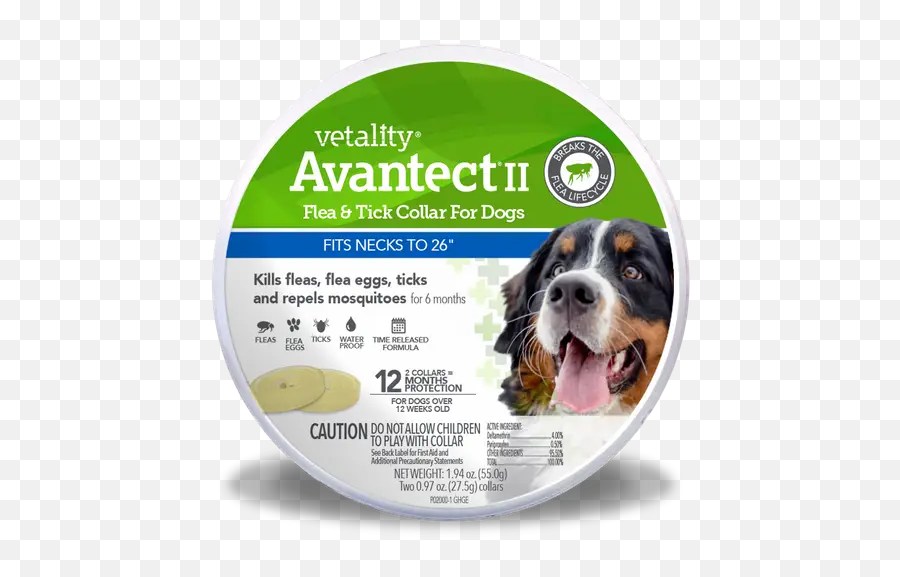 Vetality 2 - Count Large Avantect Ii 12 Month Fleatick Dog Vetality Avantect Ii Flea Tick Collar For Dogs Png,Bosch Icon Wiper Blade Review